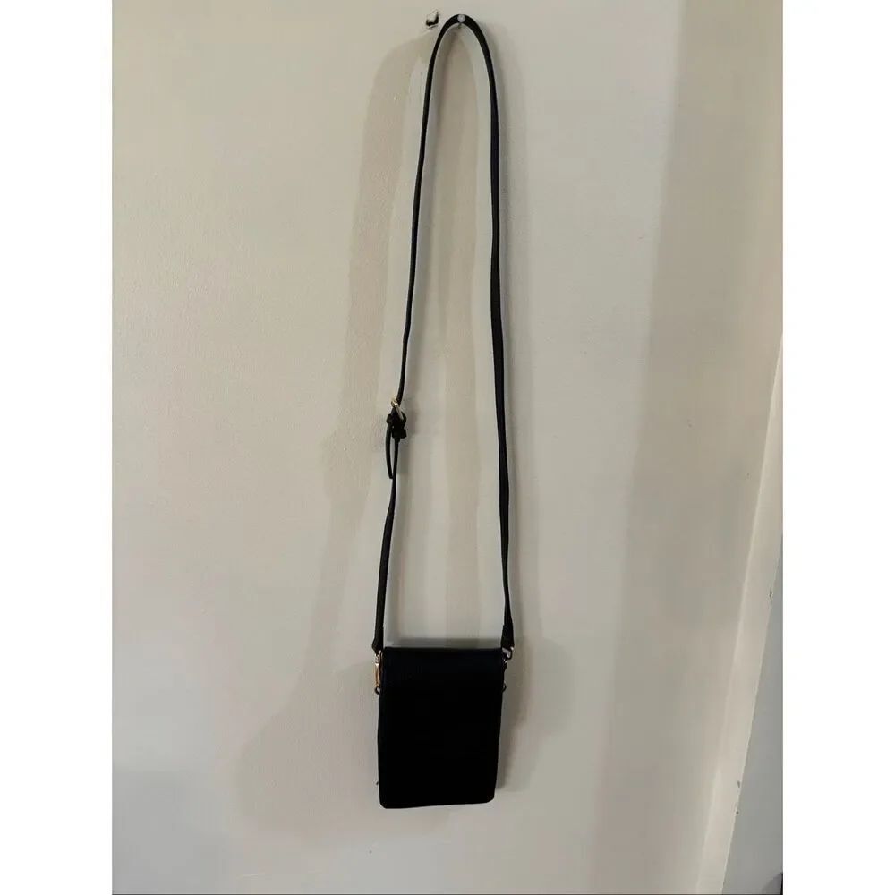 Bostonian Black Leather Crossbody Bag